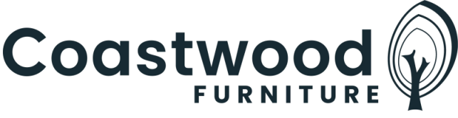 Coastwood Furniture logo with stylized tree illustration.