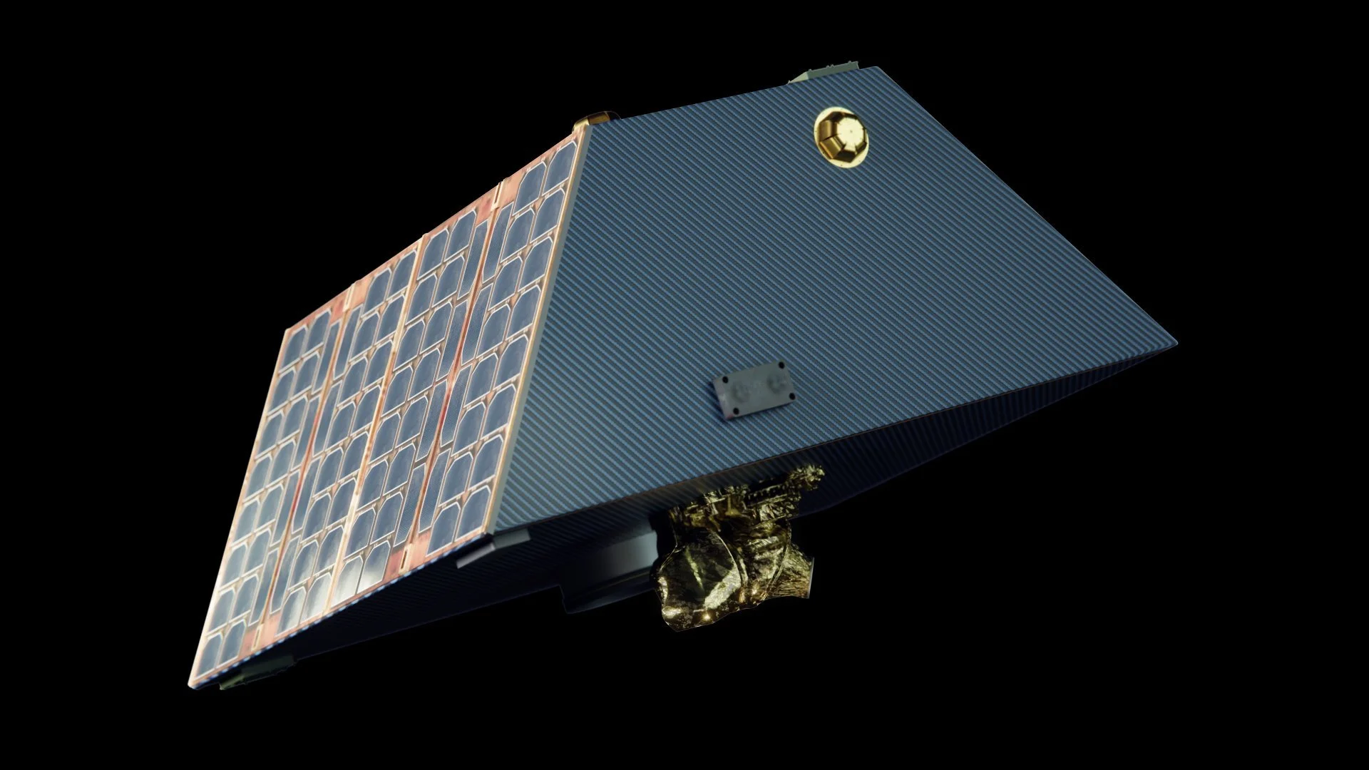 3D render of a satellite.