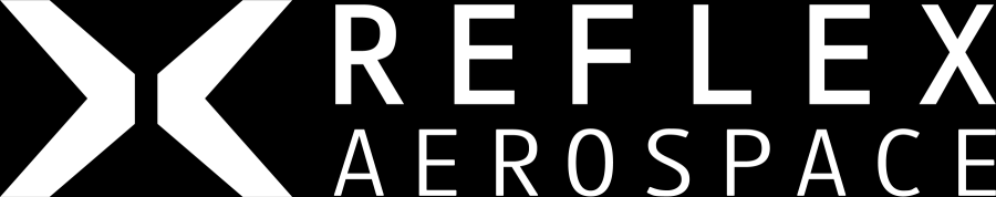 Logo of Reflex Aerospace with a stylized 'X' symbol and the company name in bold letters.