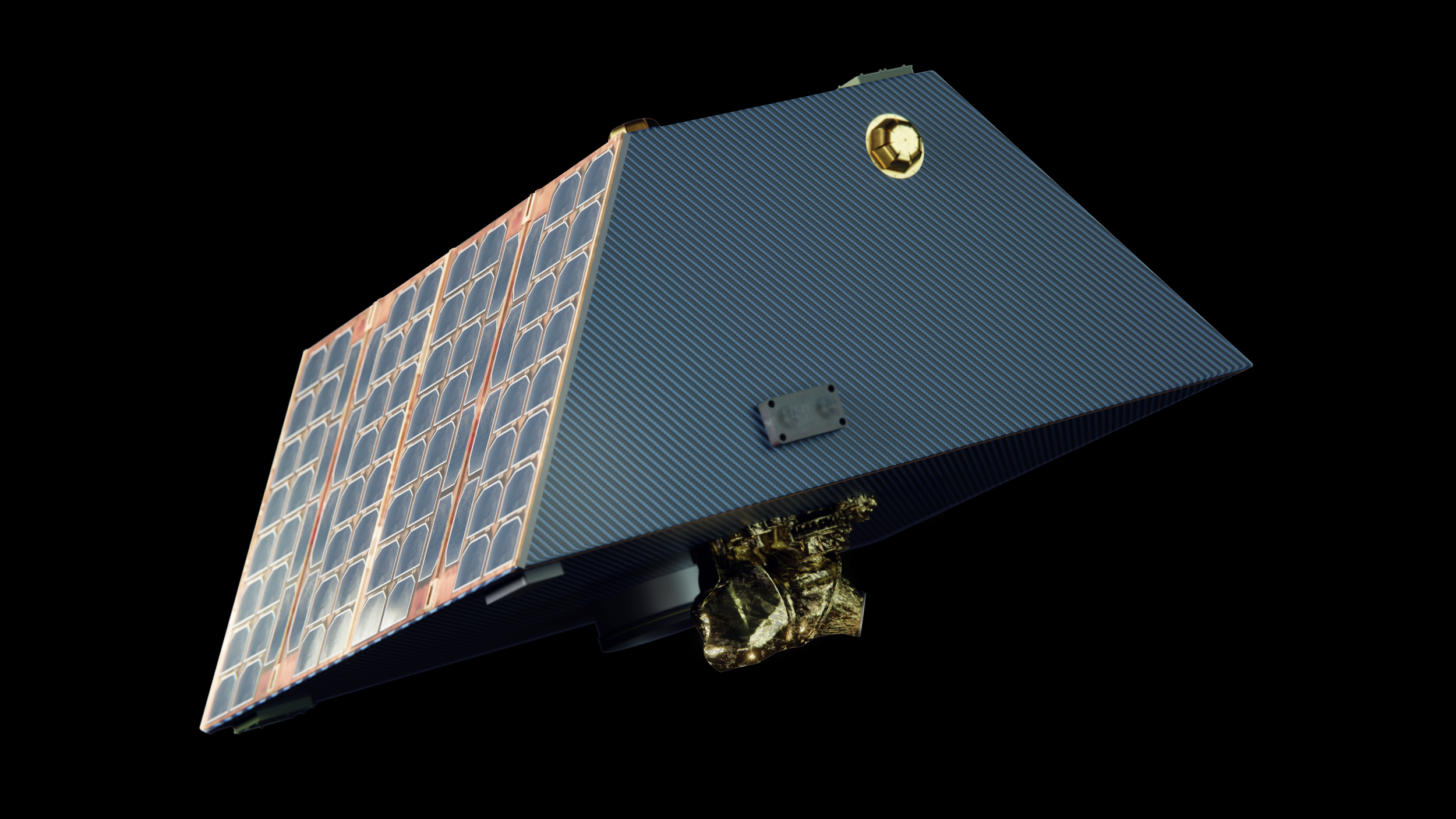3D render of a satellite.