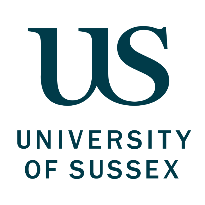 Logo of the University of Sussex with large 'US' letters and the university's name below.