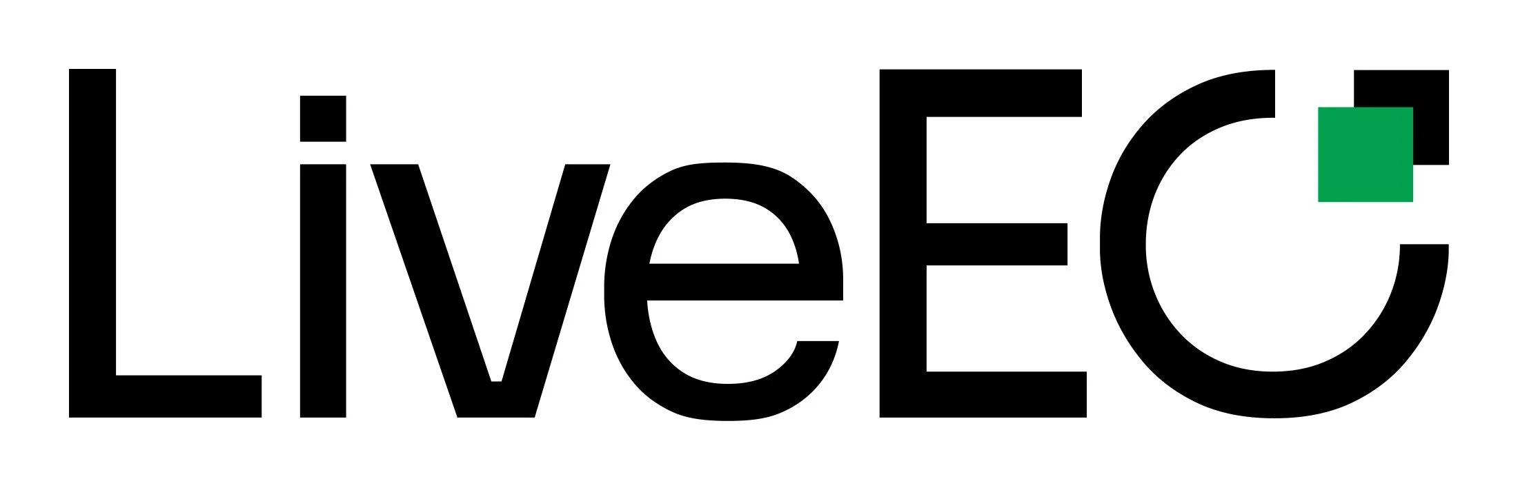 The word 'LiveFC' written in bold black letters with a small green square near the top right of the letter 'C'.