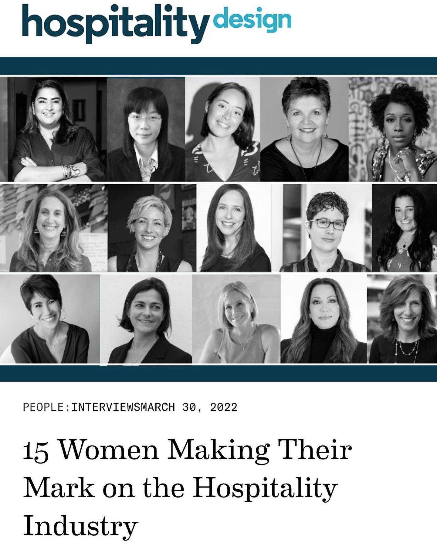 Thank you @hospitalitydesign and @sara.duffy for recognizing Anne Marie Lubrano and @lubranociavarra in the world of hospitality!  We think she is outstanding too!

#womenarchitects #brooklynarchitects #lubranociavarra