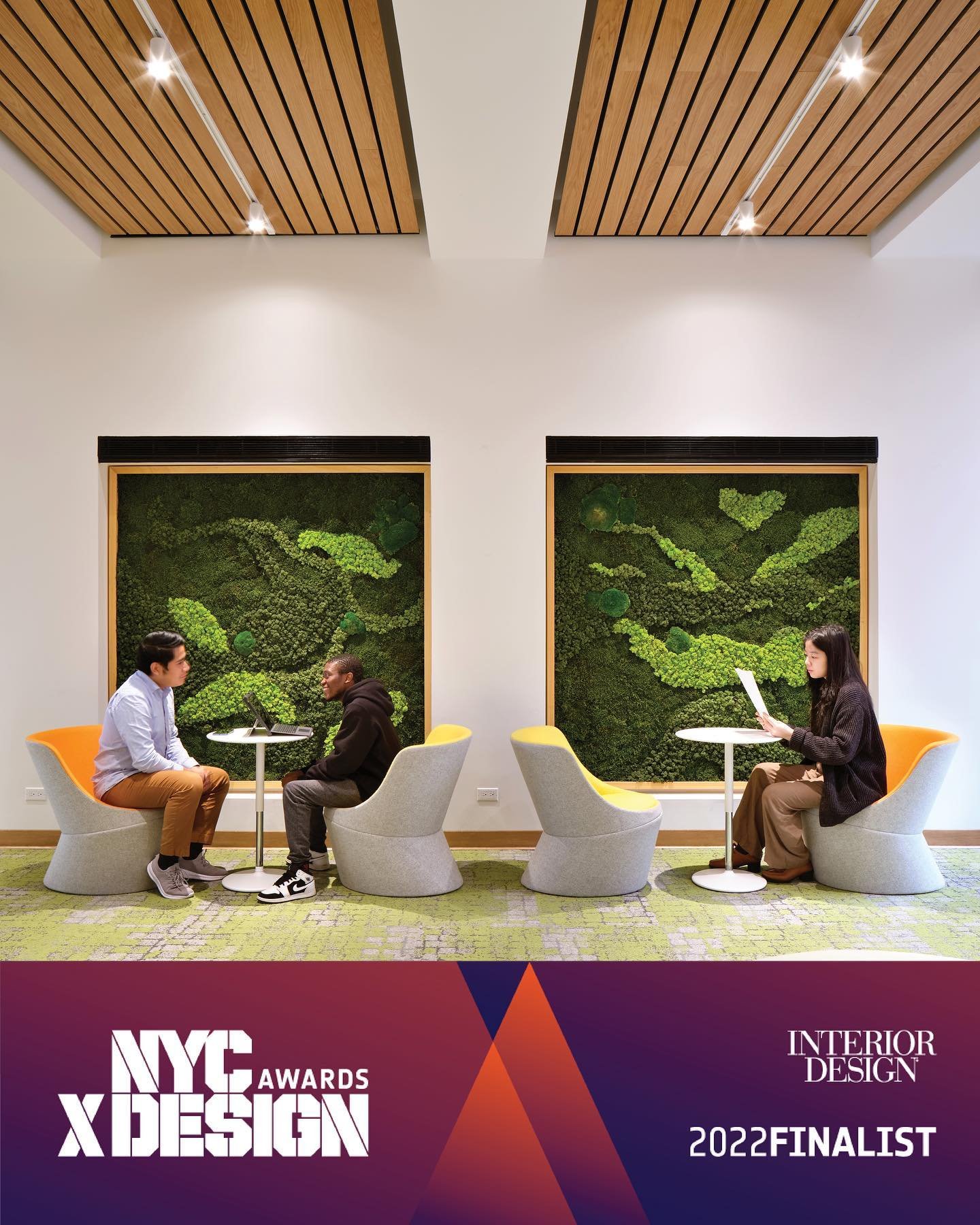 We are #NYCxDESIGN finalists! Thank you @nycxdesign and @interiordesignmag for the honor!

Our recent renovation of an ad hoc and largely &ldquo;leftover&rdquo; lounge space at @msm.nyc transformed the first floor of the 1910 historic building into a