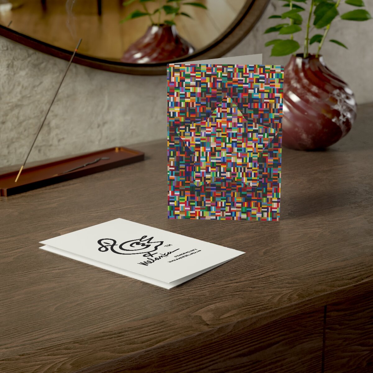 "Star Pieces" Folded Greeting Cards (sets of 10, 30, and 50)