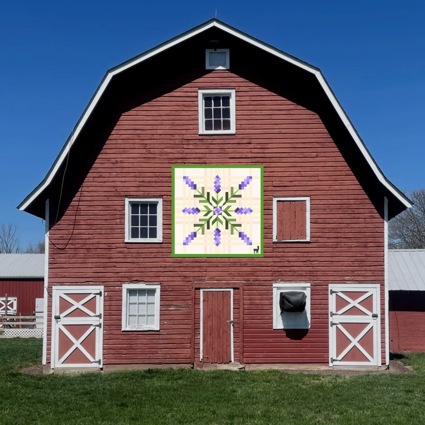 💜💜💜 Thank you New Jersey Arts Incubator for selecting me to design and paint a #BarnQuilt for @hiddenspringlavender Hidden Spring Lavender &amp; Alpaca Farm in Skillman, NJ.! 💜💜💜I had so much fun meeting with the owner, researching quilting and