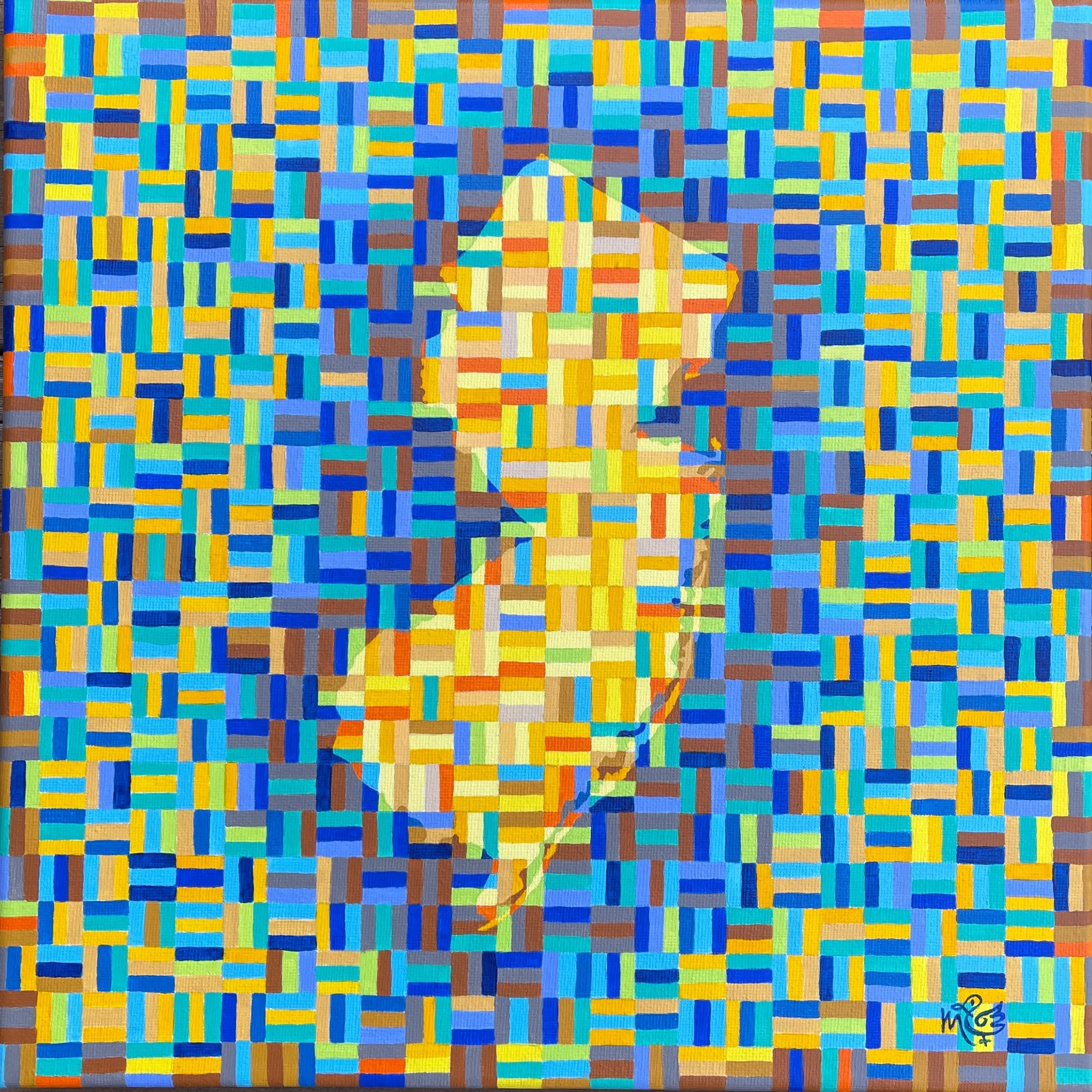 State of Mine/ Mind
12" x 12" 
Acrylic on canvas