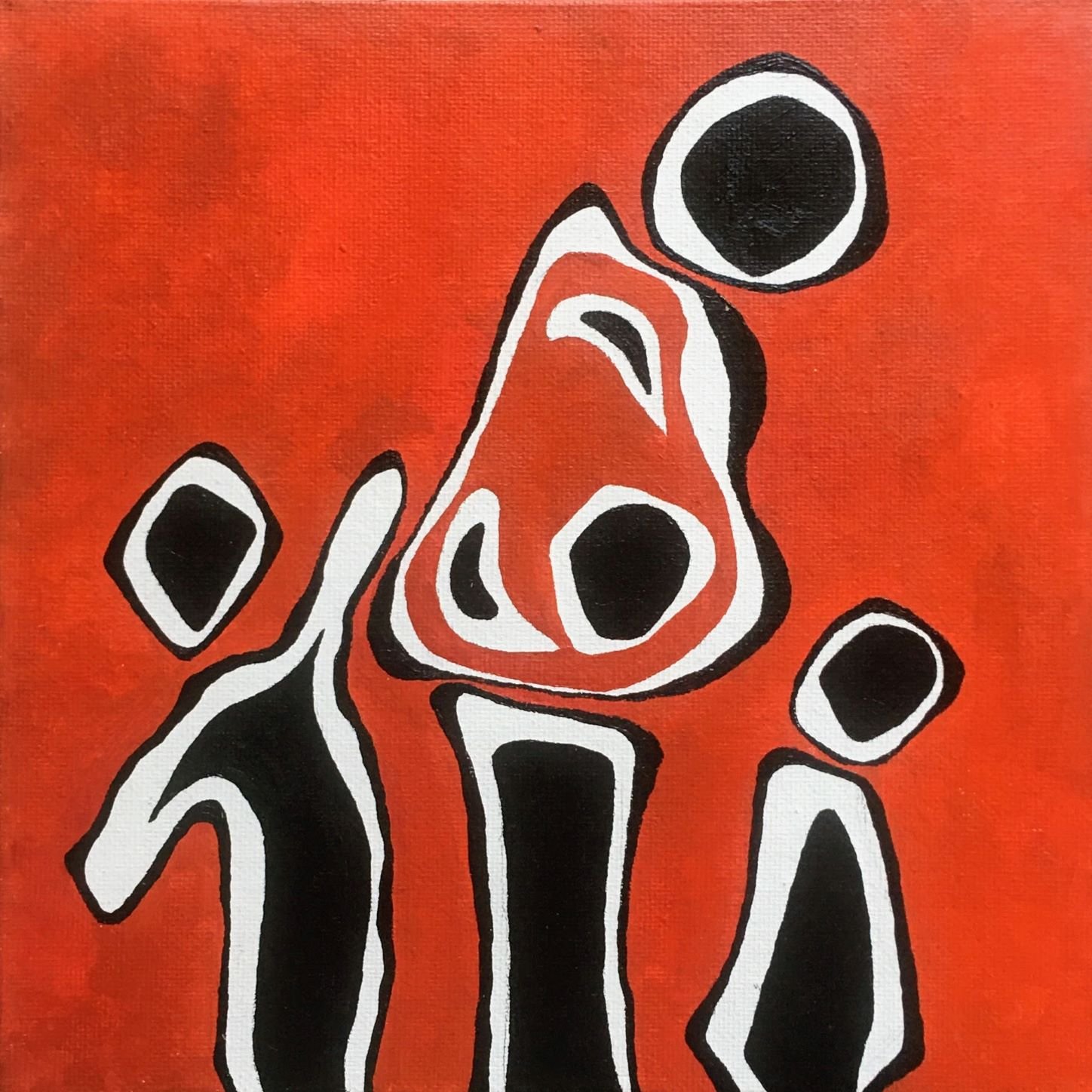 Mother Tryp #3 8" x 8" Acrylic on canvas panel