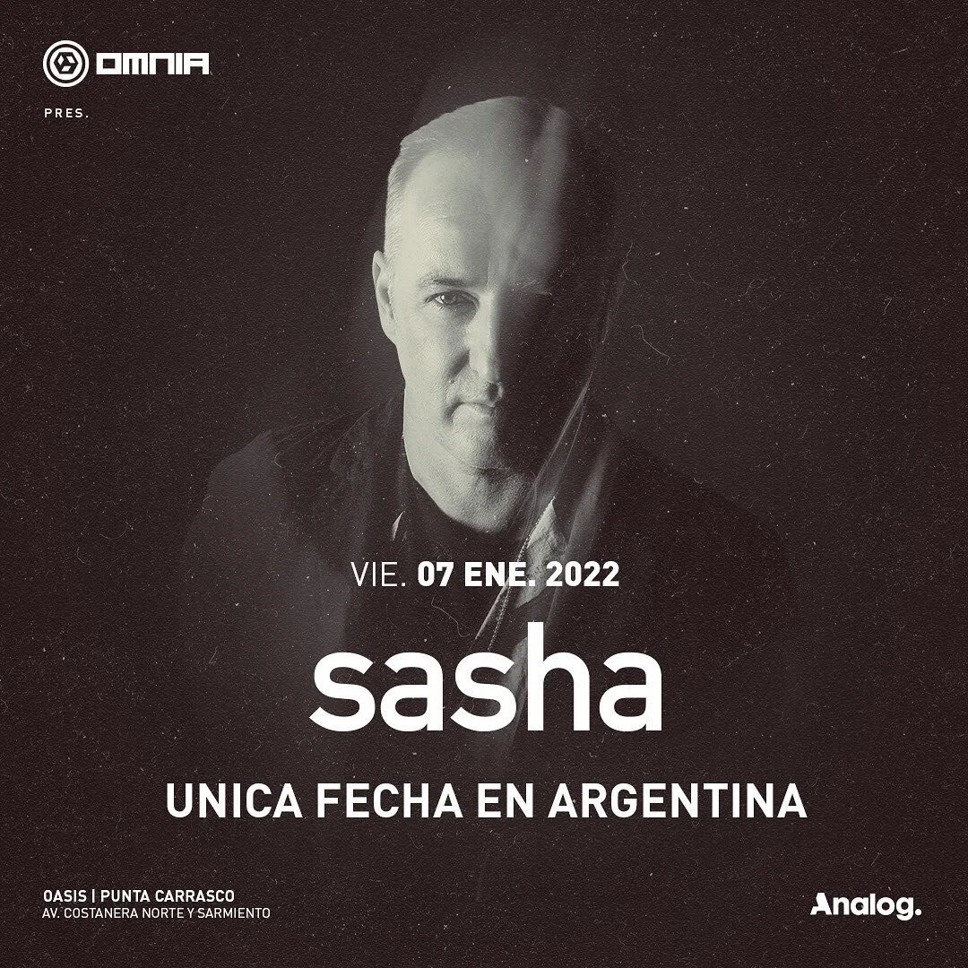 Este Viernes 07 de Enero, recibimos en Buenos Aires, a uno de las leyendas de la m&uacute;sica electr&oacute;nica.
Alexander Paul Coe aka @djsashaofficial 
El nos deleitar&aacute; con un EXTENDED set de 4 horas 🔥.
Deslizando hacia la ➡️ podr&aacute;