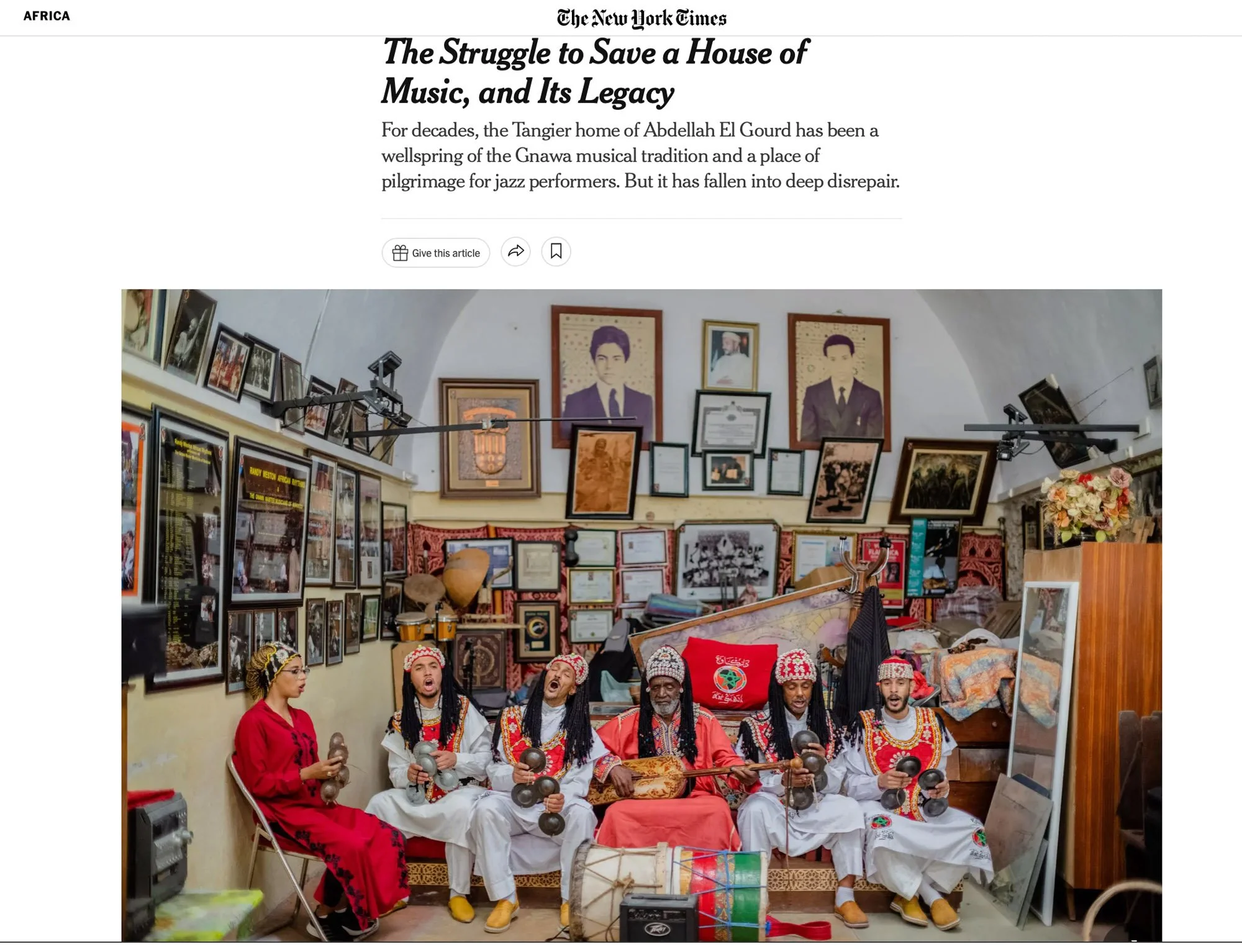 Yoriyas the New York times Gnawa Gnaoua Morocco Casablanca photography tanger Marrakech