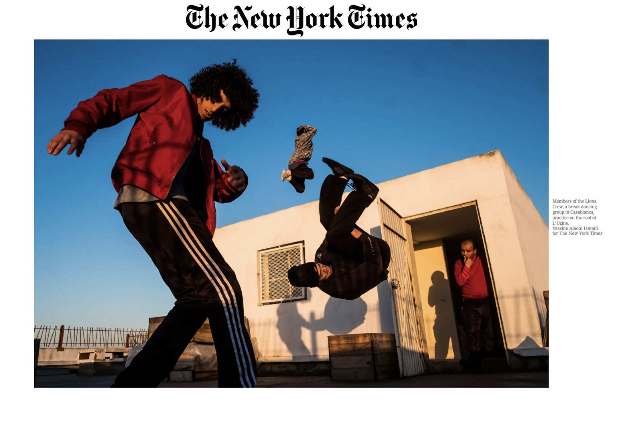 Yoriyas the New York times Breakdance Morocco Casablanca photography