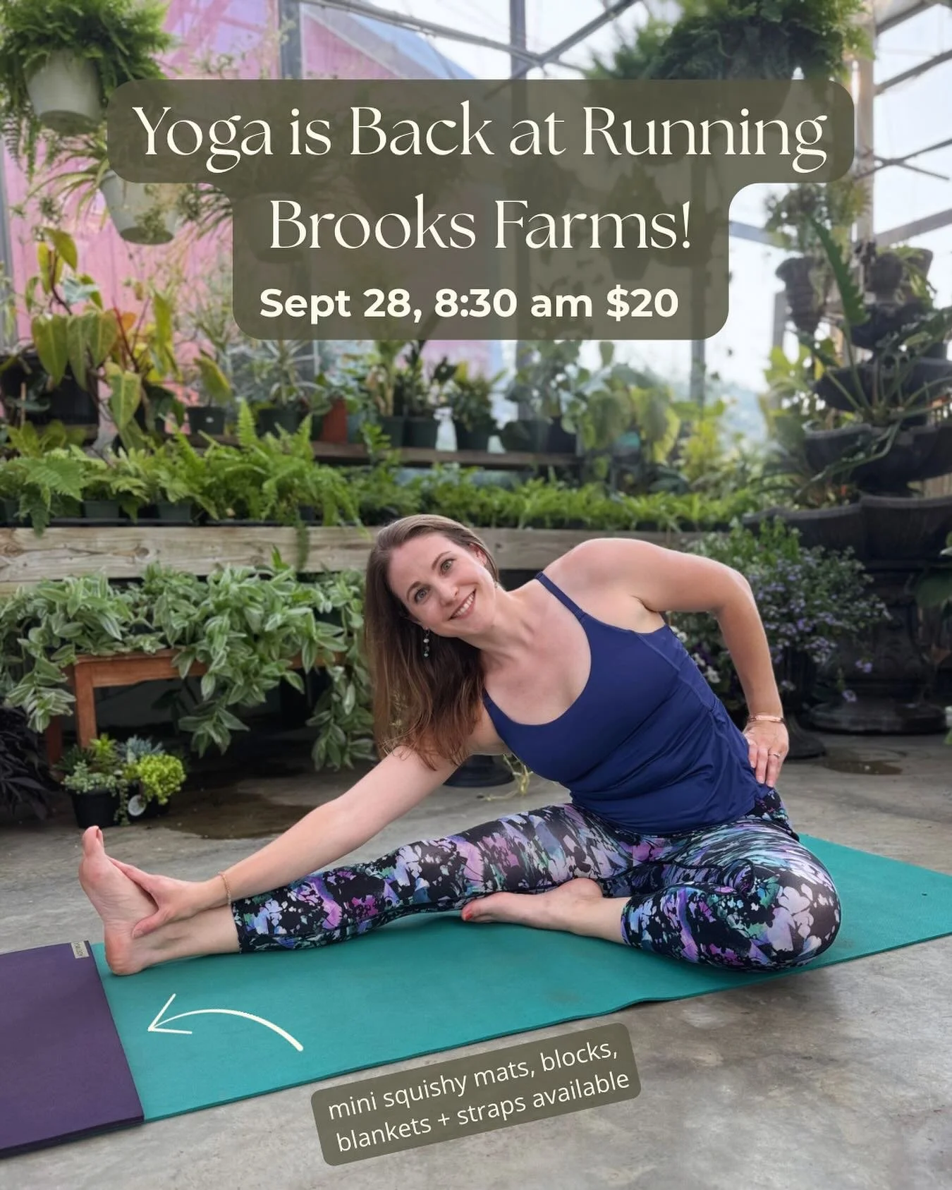 ✨Yoga is back in the greenhouse ✨

9/28/25 at 8:30 am 

Soothing Sunday morning yoga that meets you where you are. Come tired in your pjs, come energized ready for the day&hellip; or somewhere in the middle. 

Leave with less stress, less tension, an