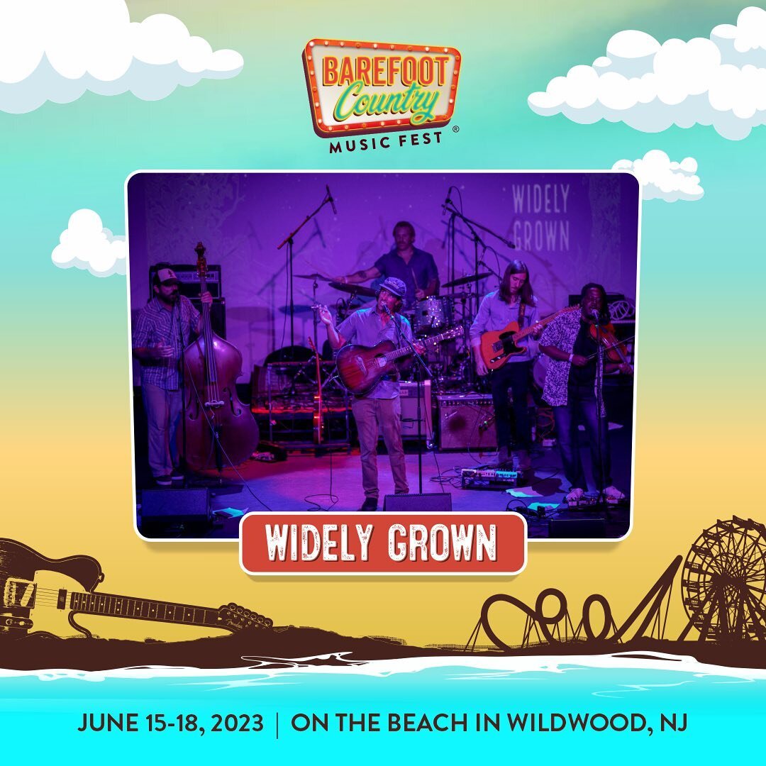We did it y&rsquo;all! With your help the Widely Grown fellas get to represent Jersey City NJ @barefootcountrymusicfest I feel like we built a little Trojan Donkey to get through these gates and can&rsquo;t wait to surprise the folks down in Wildwood