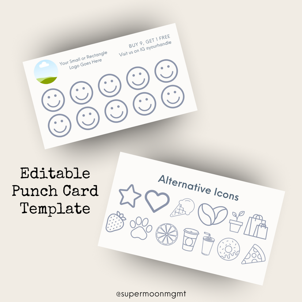 Punch Card Template — Supermoon MGMT ✨ punch-card-template-supermoon-mgmt