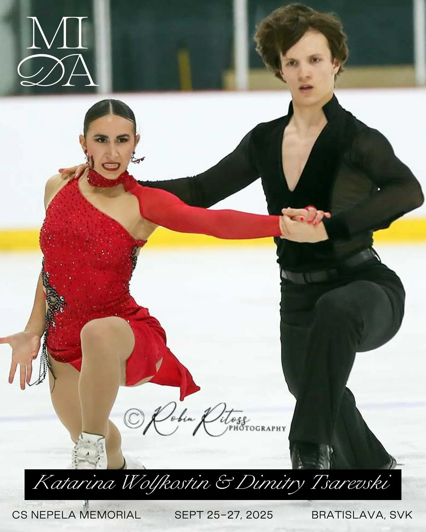 .
.
~Katarina Wolfkostin &amp; Dimitry Tsarevski~
&bull; CS Nepela Memorial
&bull; September 25-27, 2025

#isufigureskating #usfigureskating #icedance #midacanton #nepelamemorial 📸: @robinritossphotography