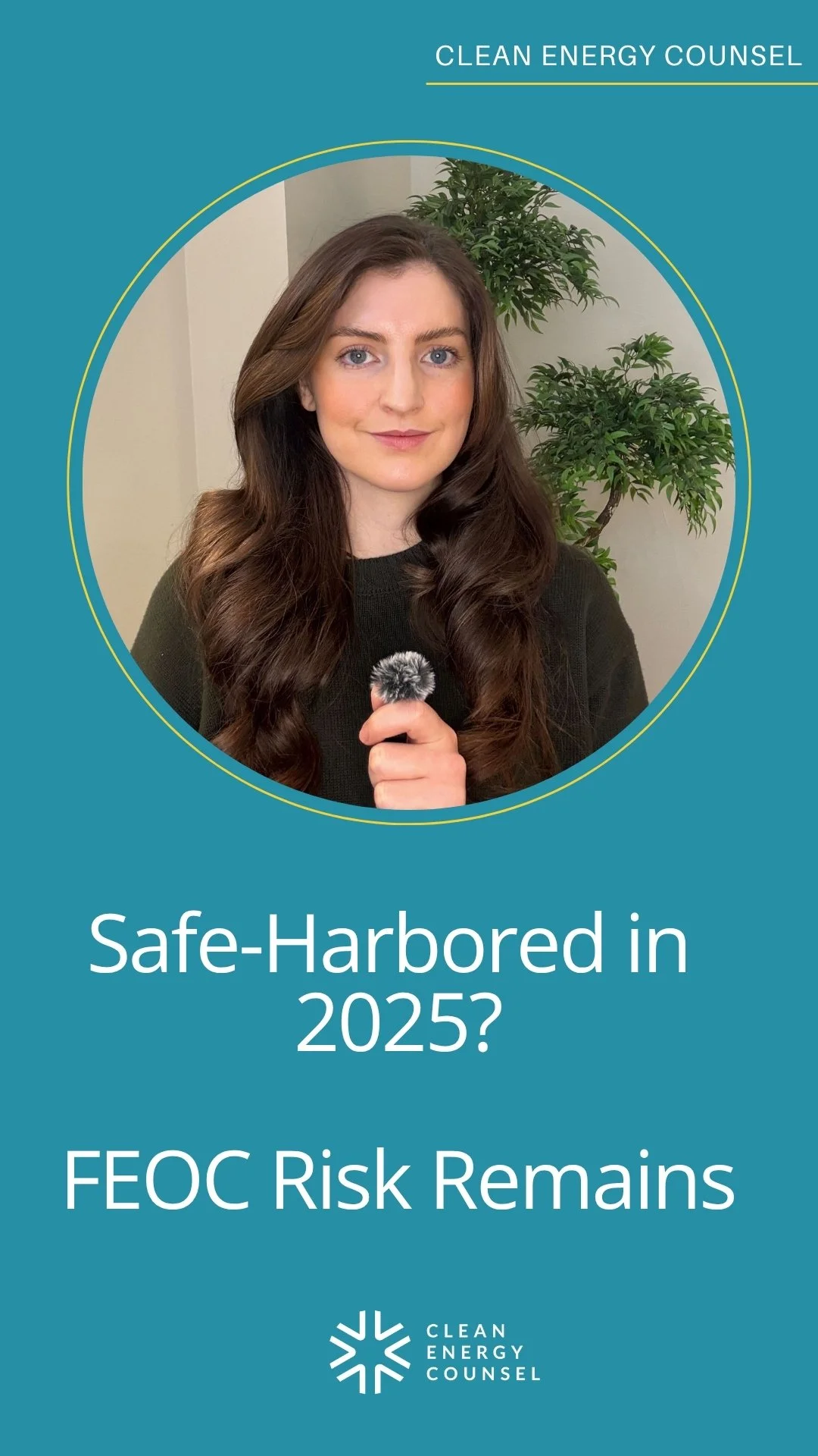 Safe-Harbored in 2025? FEOC Risk Remains
