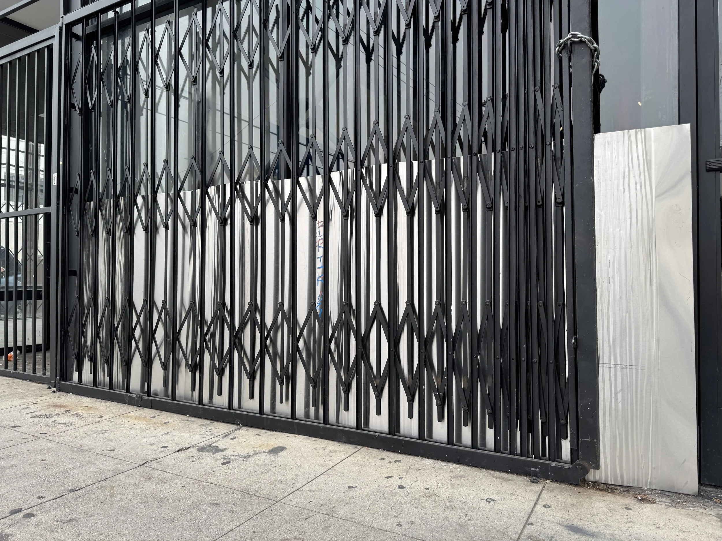 Solomon Rousseau. Untitled (2026). Steel sheets. [Week 2/ Noon.]