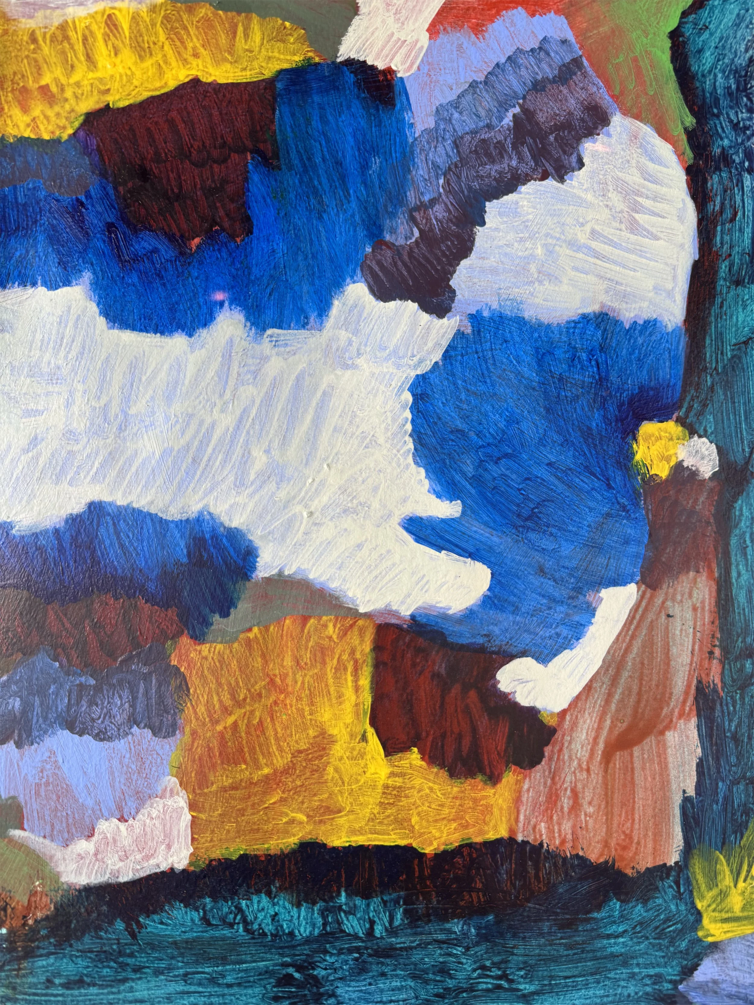 Frantz Jean-Baptiste. You can’t say I wasn’t blowing leaves / I see you in the sea trying to capture breeze . [Detail.]