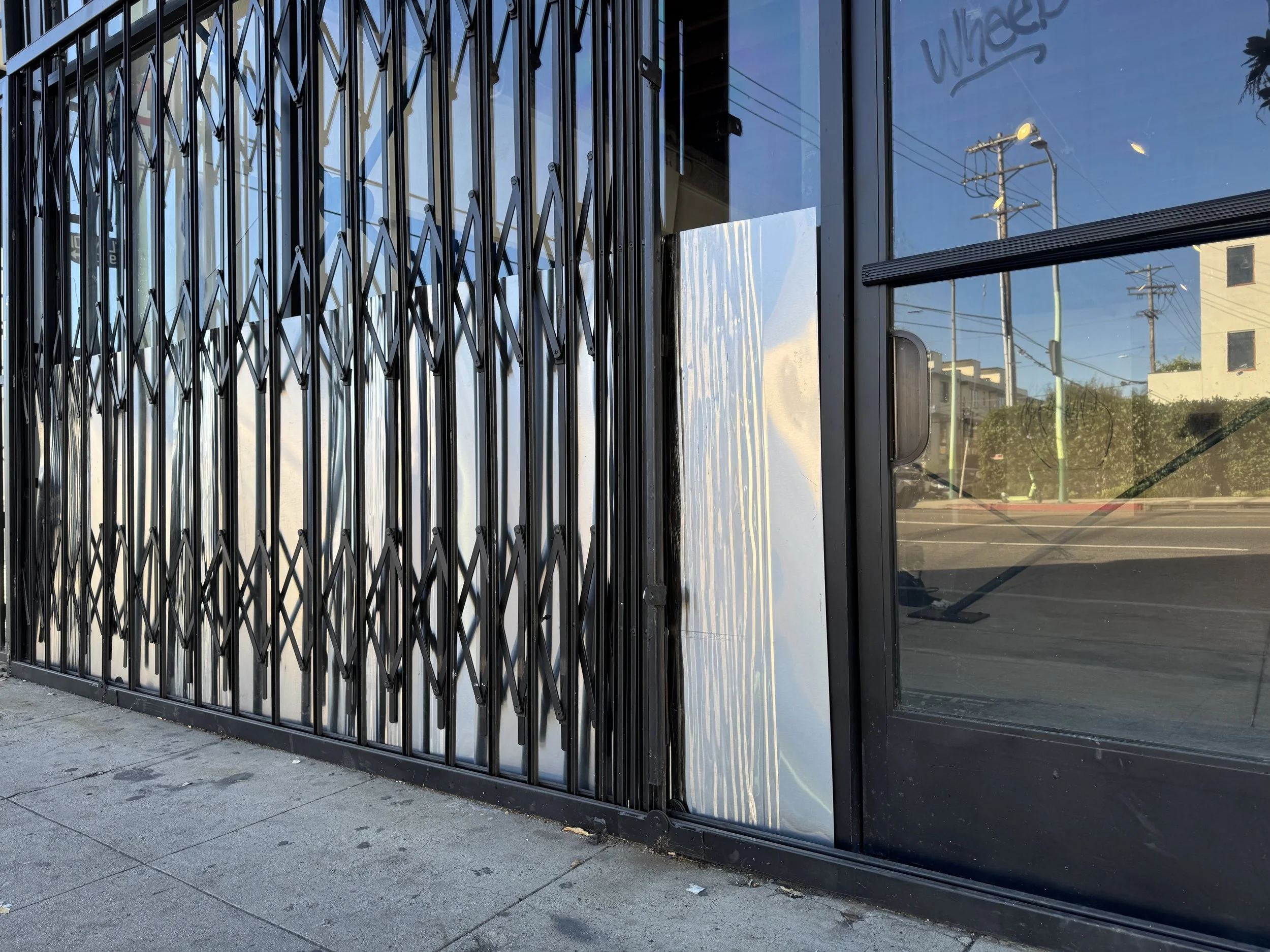 Solomon Rousseau. Untitled (2026). Steel sheets. [Week 1/ Noon.]