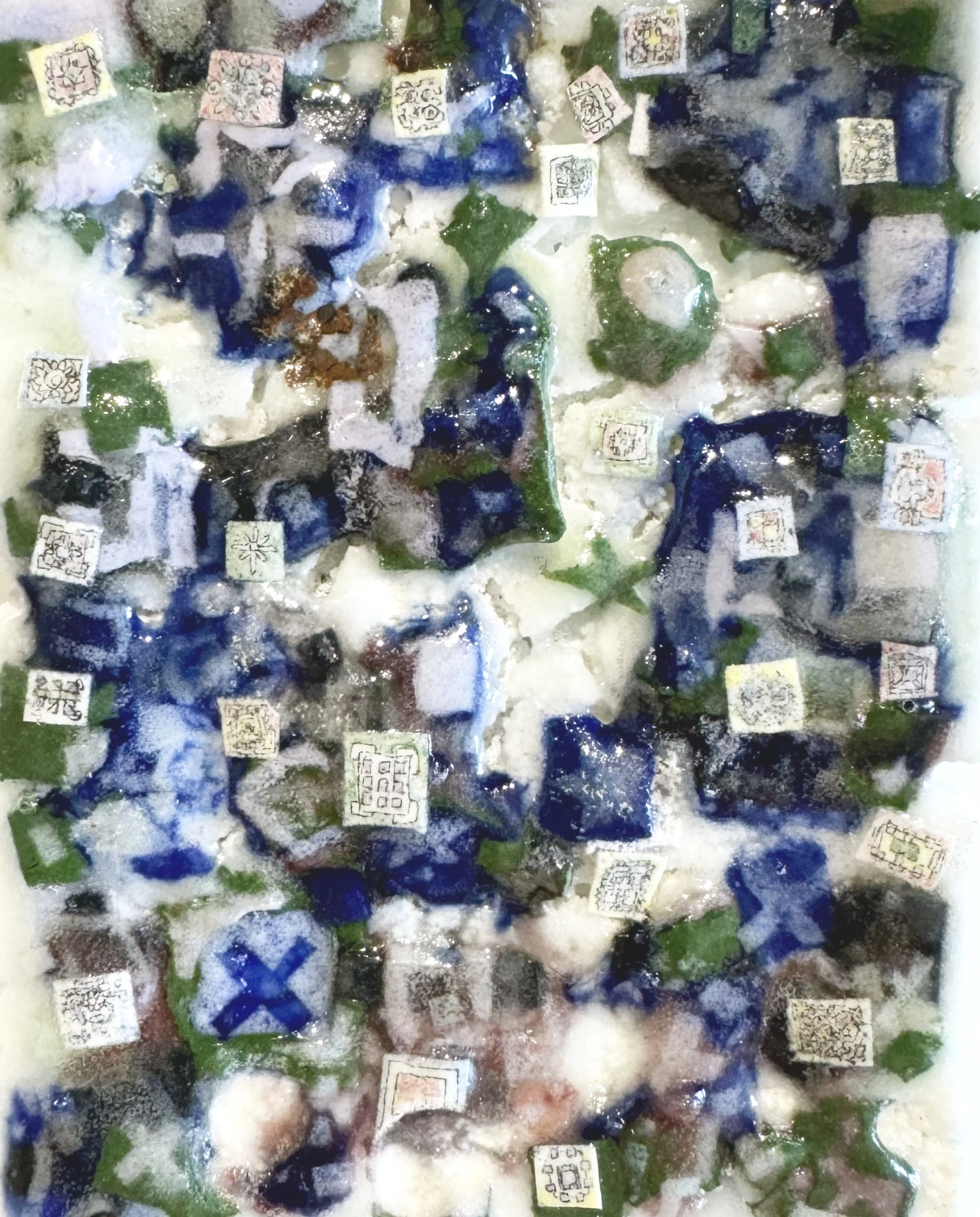 Trey Ross. 028 . 2026. Porcelain and glaze. [Detail.]