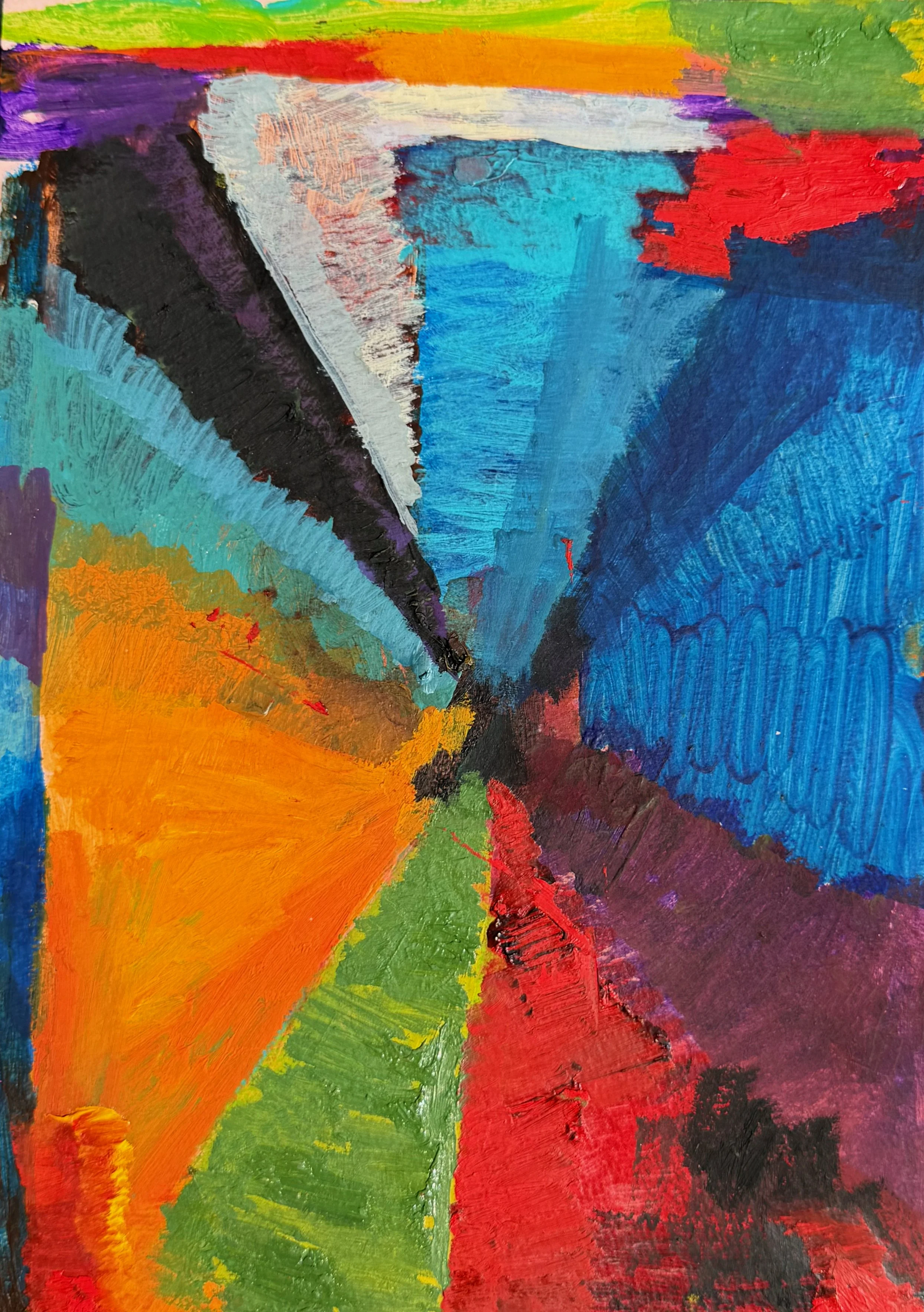 Frantz Jean-Baptiste. 2 . 2026. Oil on paper. 11.5 x 8 inches.