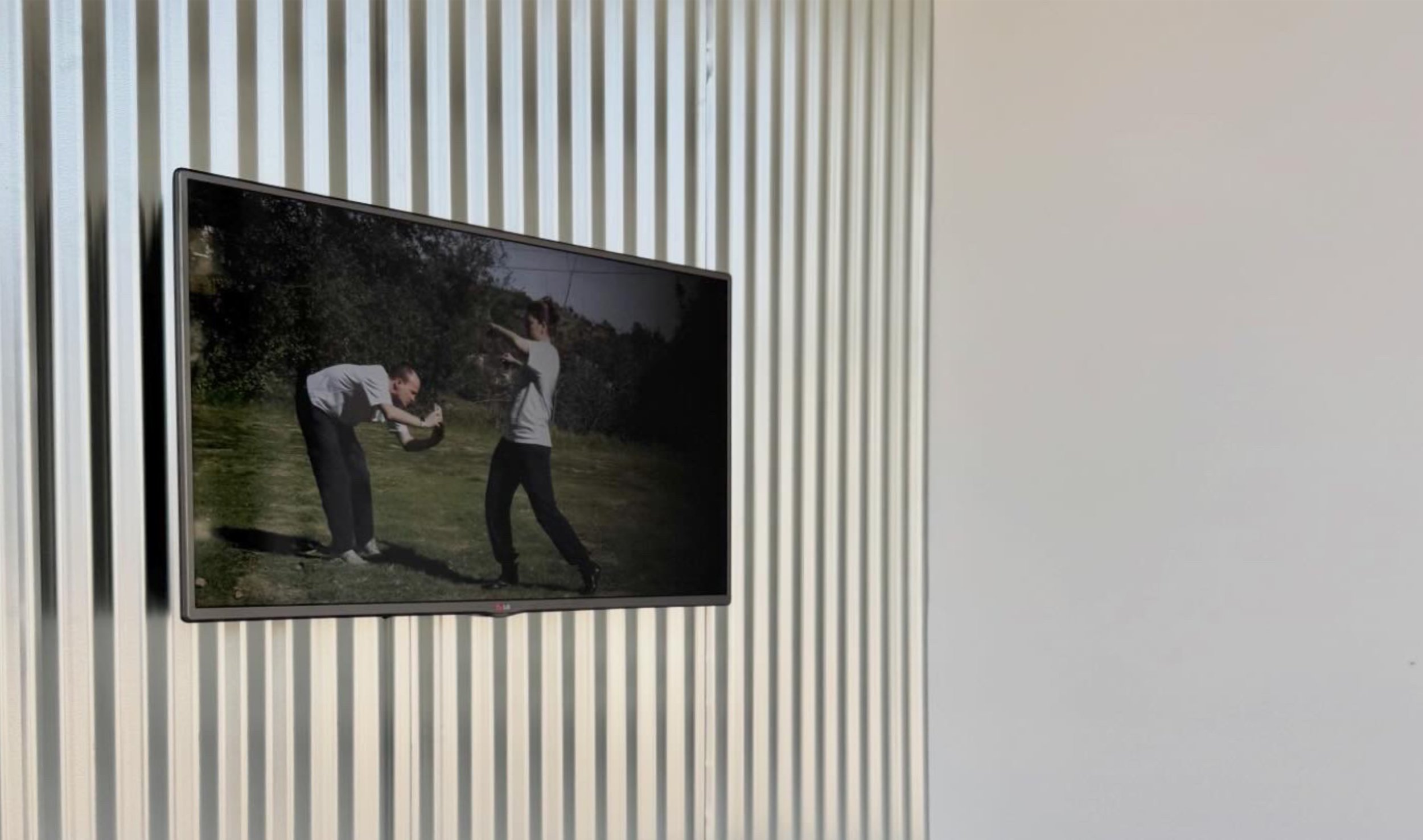 Choreographies of Retreat . Ryat Yezbick. [Installation view/ Day (1).]