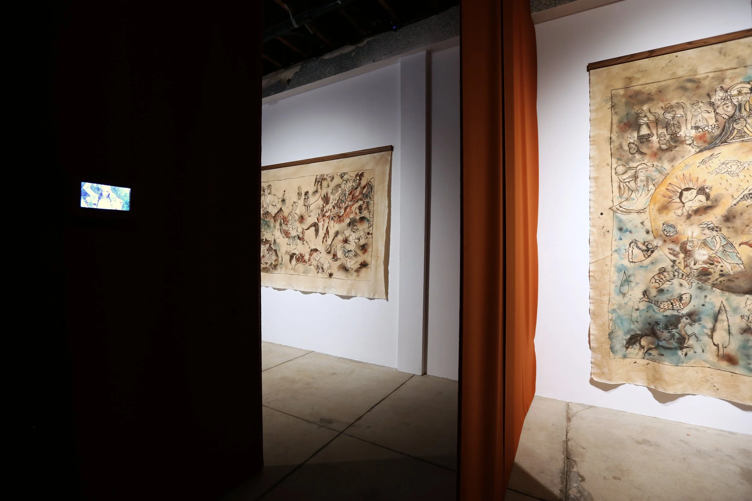 Through the Sun . Shaghayegh Cyrous. August 15 - September 19, 2026. Summer - Fall. Solo. Los Angeles. [603. Installation view/ Night (0).]