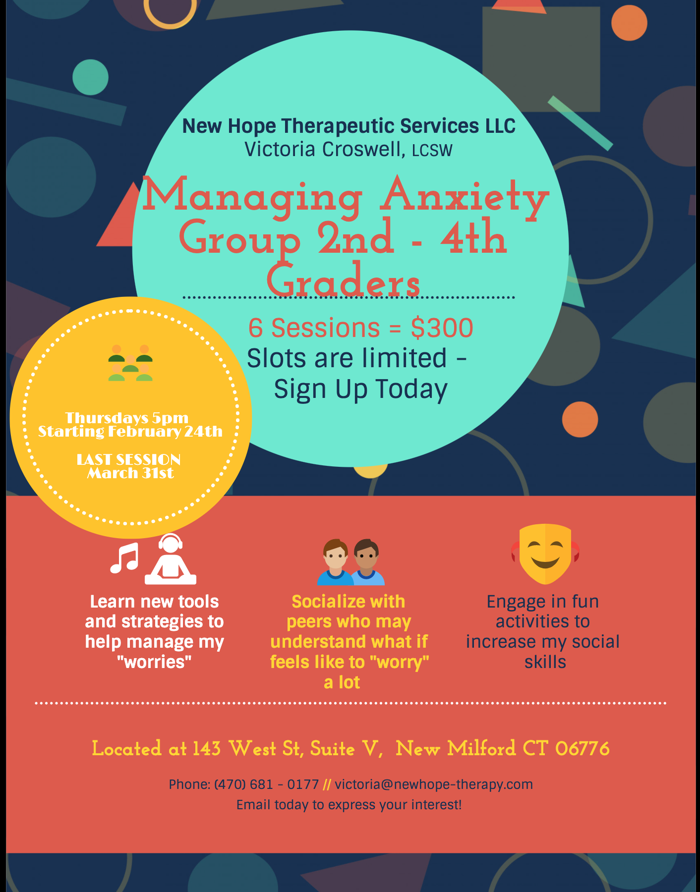2nd - 4th Grade Anxiety Group