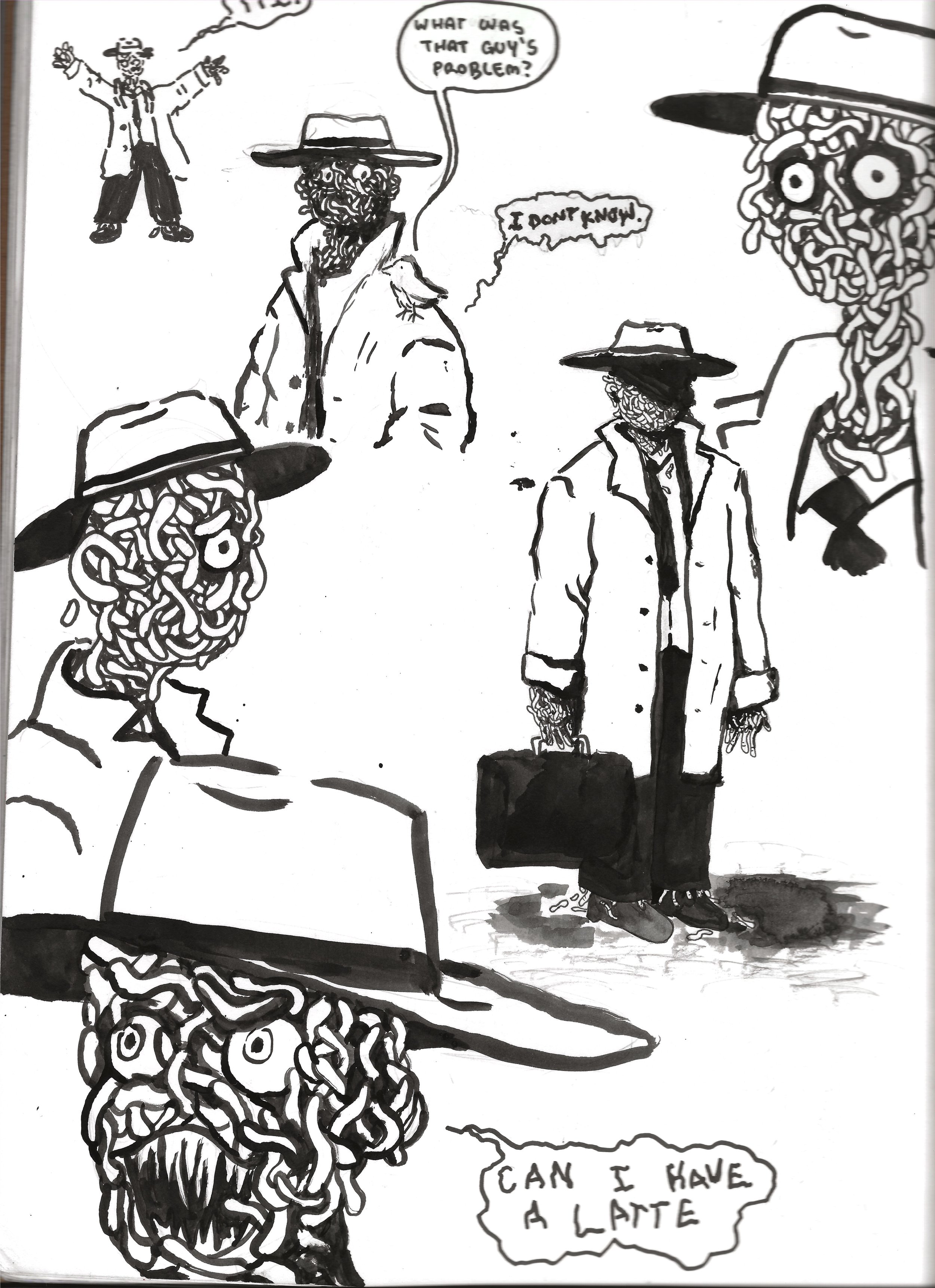 Worm Man Concept Designs (also for a future comic, currently in the works!)