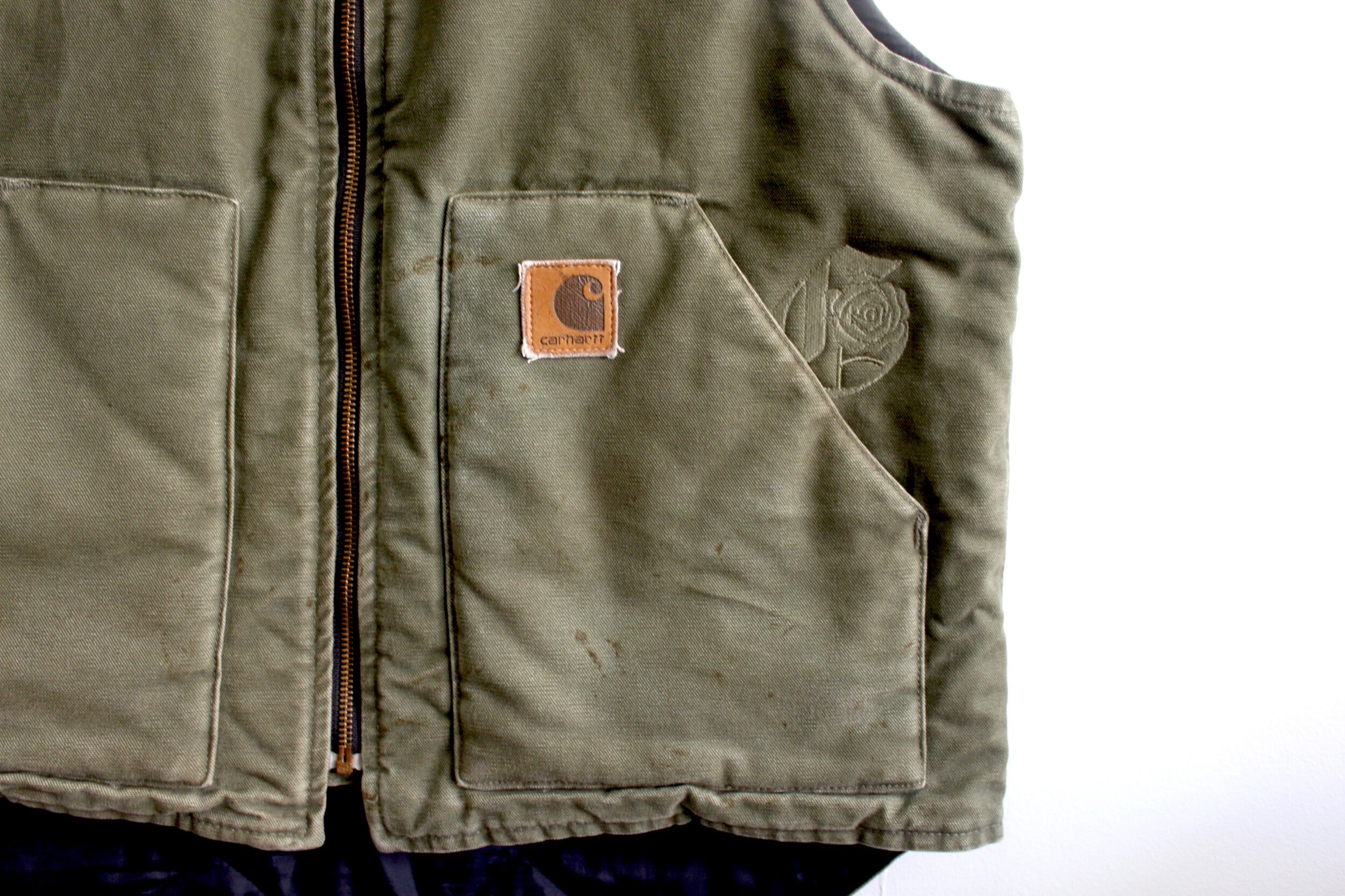 Green Vintage Carhartt Vest ( 1 of 1) — GANGSTERS BUY FLOWERS