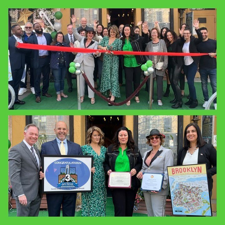 TODAY ON THIRD: Happy 25th Anniversary to @thegreenspa! Owners Sheila, Maureen and Maria welcomed a tremendous crowd of friends, supporters and special guests for a ribbon-cutting ceremony outside their iconic business, located at 8804 Third Ave. Amo