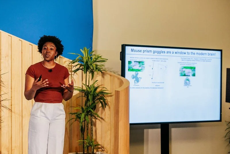 UCSF researcher presenting at Alumni Weekend