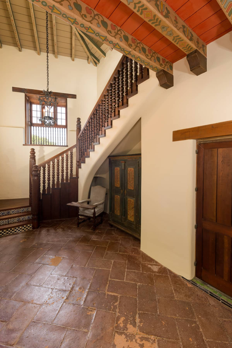 Bradbury Main Entry Foyer - Restored Plaster