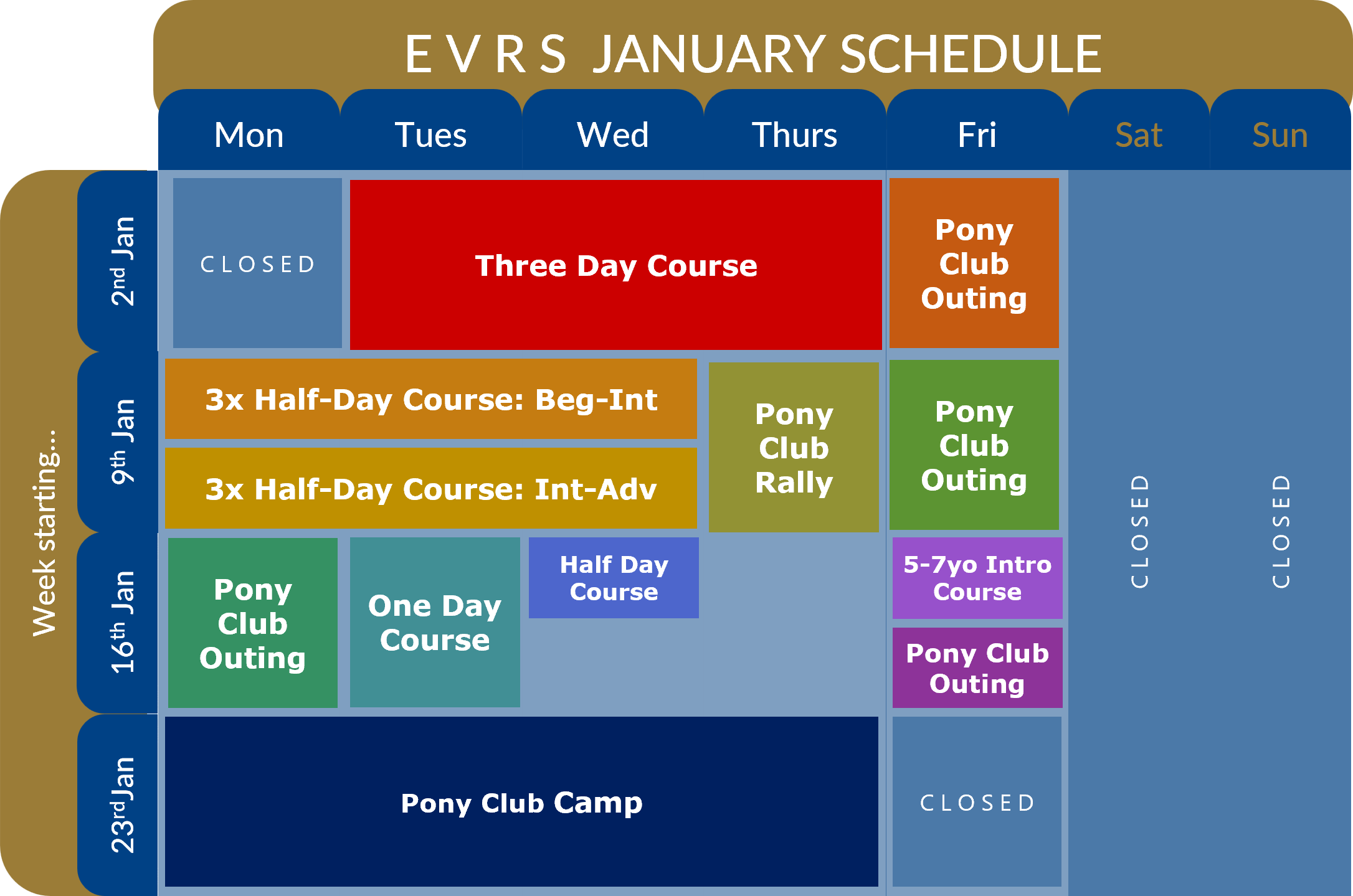 Summer Holiday Programme — Egmont Village Riding School