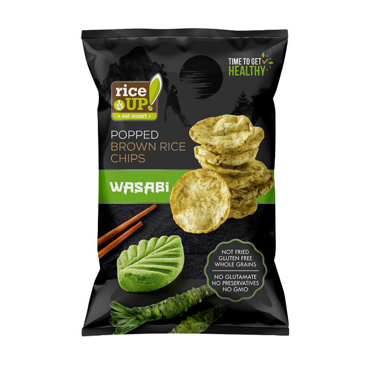 Rice UP! Brown Rice Chips, Wasabi