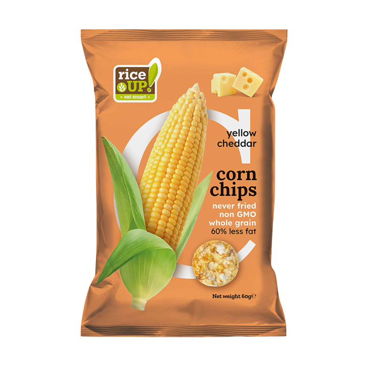 Rice UP! Yellow Corn Chips, Yellow Cheddar