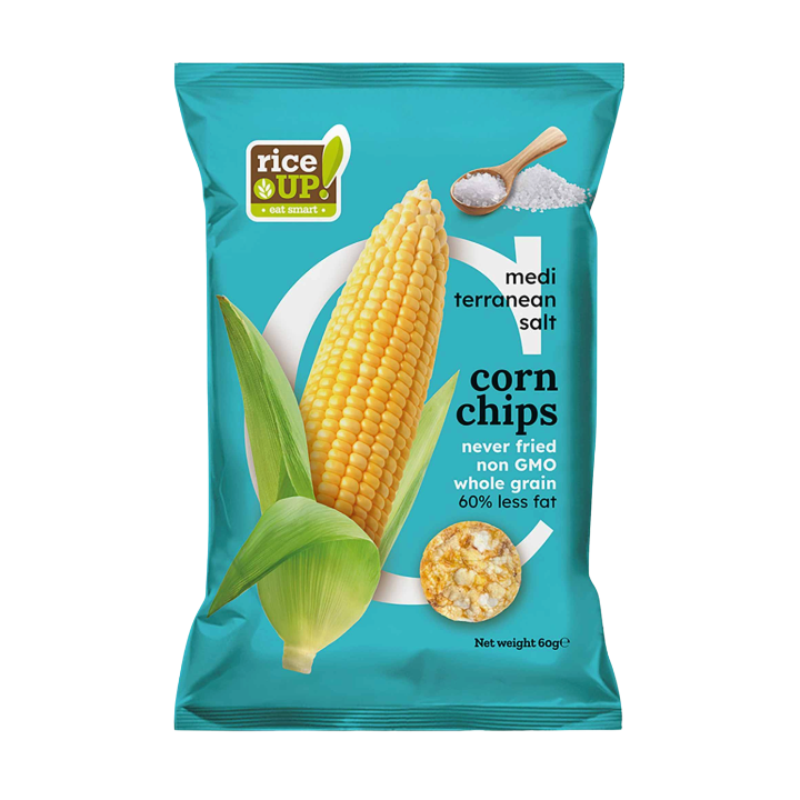 Rice UP! Yellow Corn Chips, Mediterranean Salt