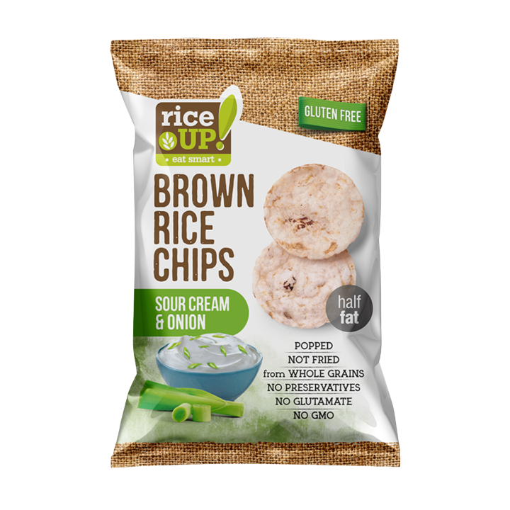 Rice UP! Brown Rice Chips, Sour Cream & Onion