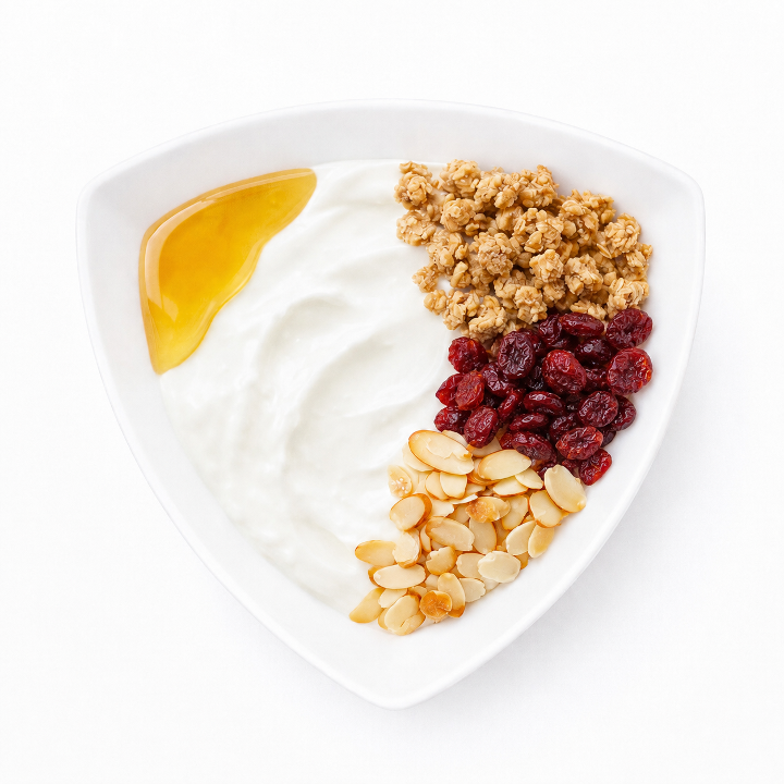 Cranberry Almond Yogurt Parfait