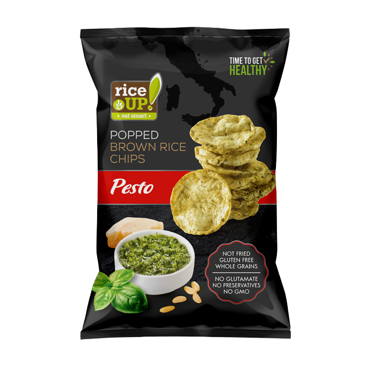 Rice UP! Brown Rice Chips, Pesto