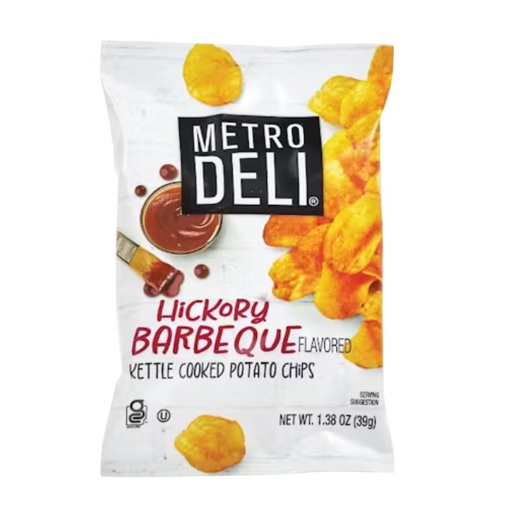 Metro Deli Potato Chips, Hickory Barbeque