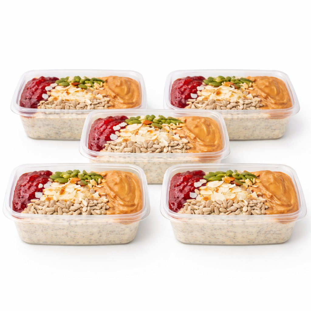 PB & Jelly Overnight Oats