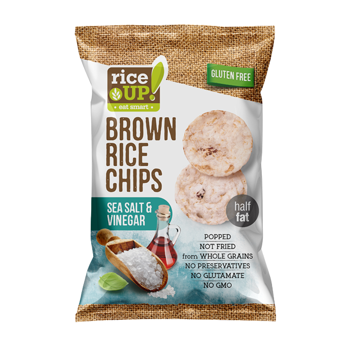 Rice UP! Brown Rice Chips, Sea Salt & Vinegar