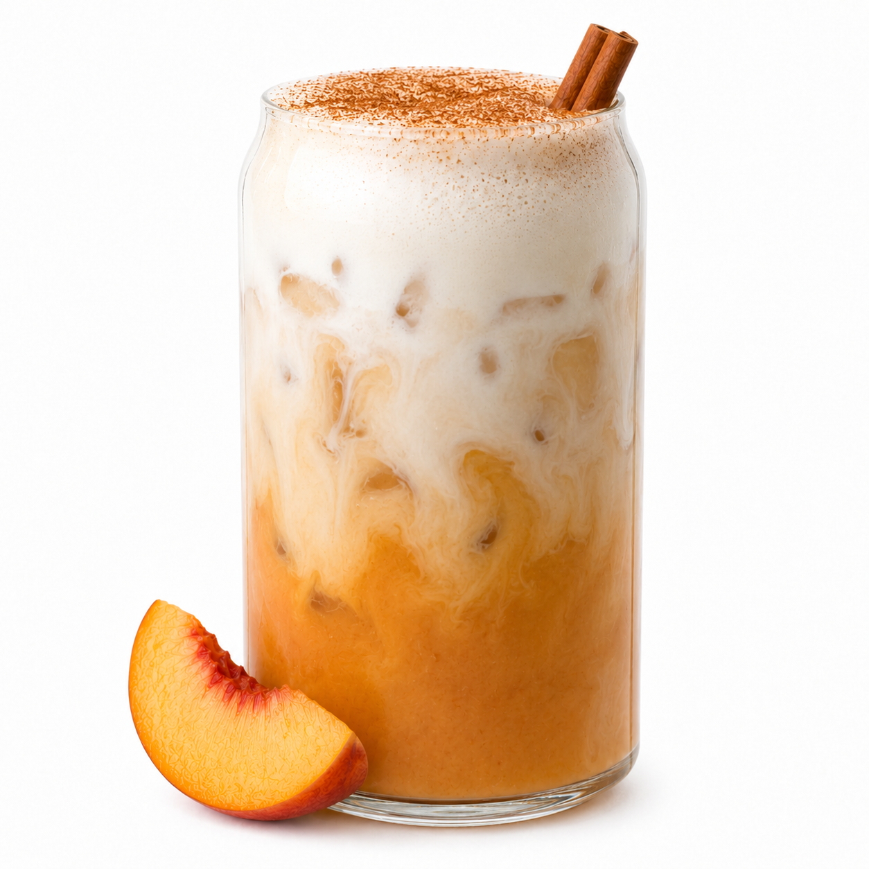 Iced Peach Chai Latte