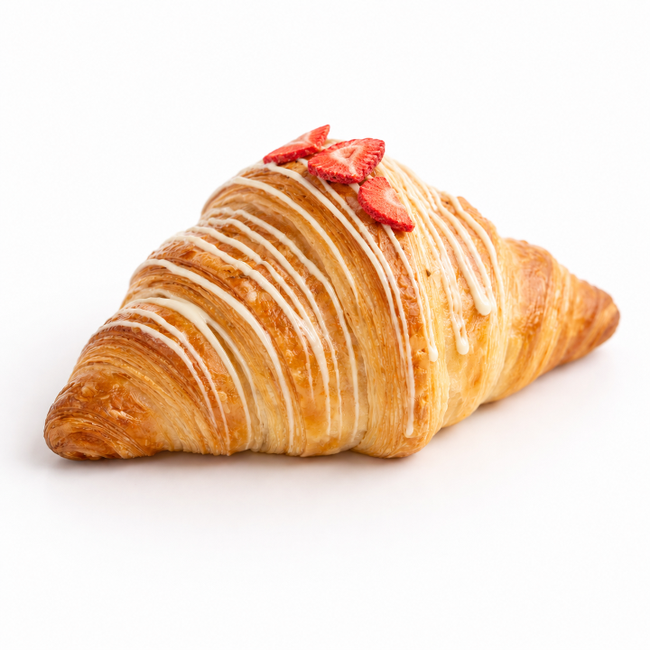 Giant Strawberry Croissant
