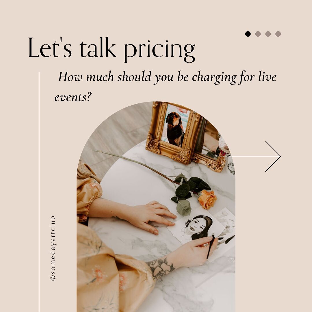 Let&rsquo;s talk ✨Live Event Pricing✨

Swipe through for a little more info on what you should be charging to go on-site and do live calligraphy, engraving or illustration. 

And don&rsquo;t forget to fill out the Live Event Artist Pricing Survey tha