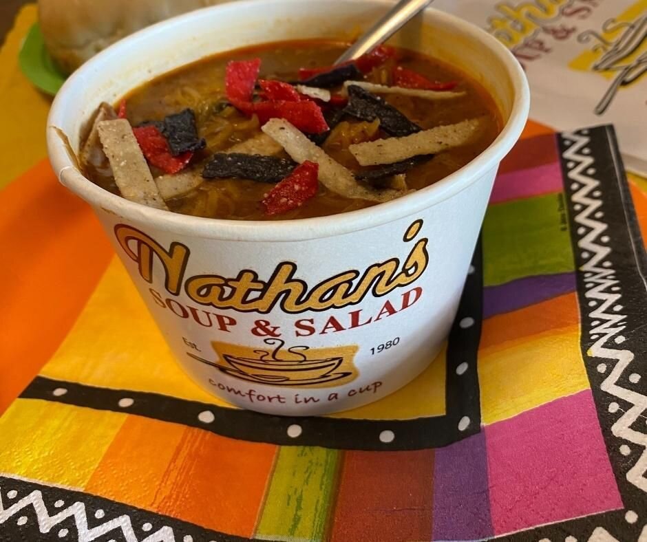 Nathan's #TBT special today is our spicy Chicken Tortilla Soup - it's delicioso!  This special will also be available tomorrow on Cinco de Mayo. 

Please visit www.nathanssoup.com for locations, hours, our complete menu and to order online.

#tortill