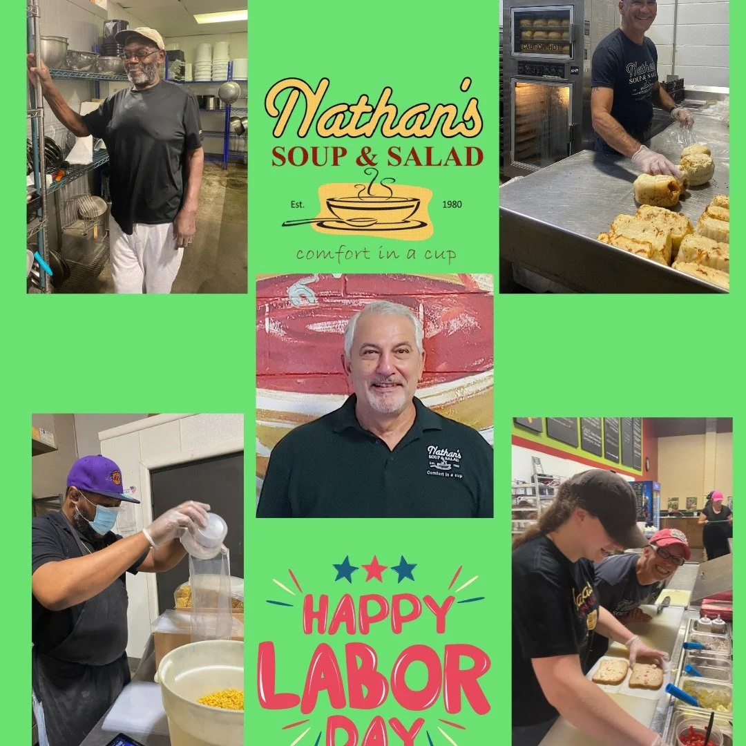 We're taking a break this Labor Day! Nathan's will be closed Monday, Sept 1. Wishing everyone a safe and relaxing holiday!