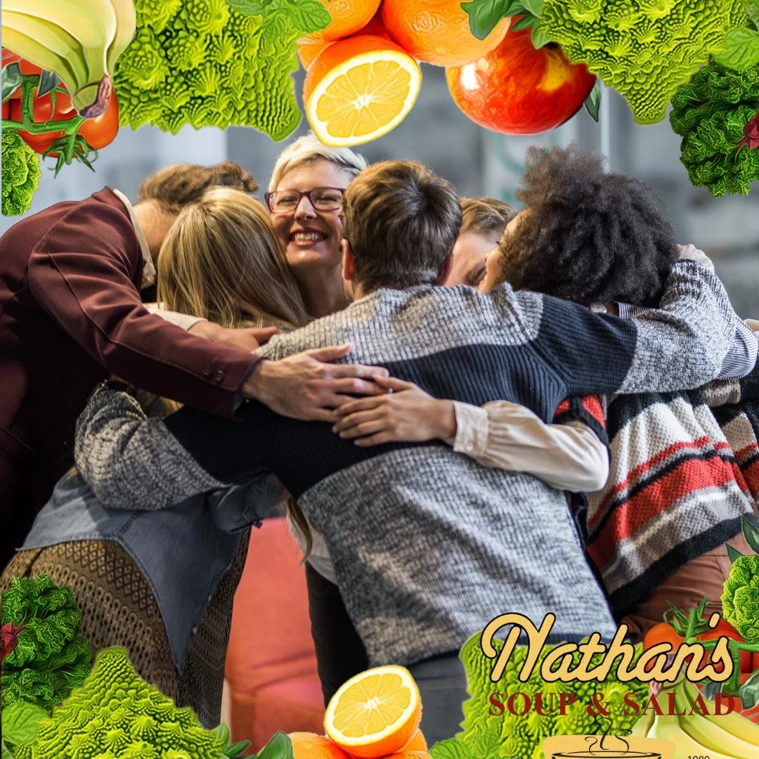 It's National Hug a Vegetarian Day! 

Nothing says &quot;I appreciate you&quot; like lunch at Nathan's Soup and Salad! Stop in an celebrate with us today!