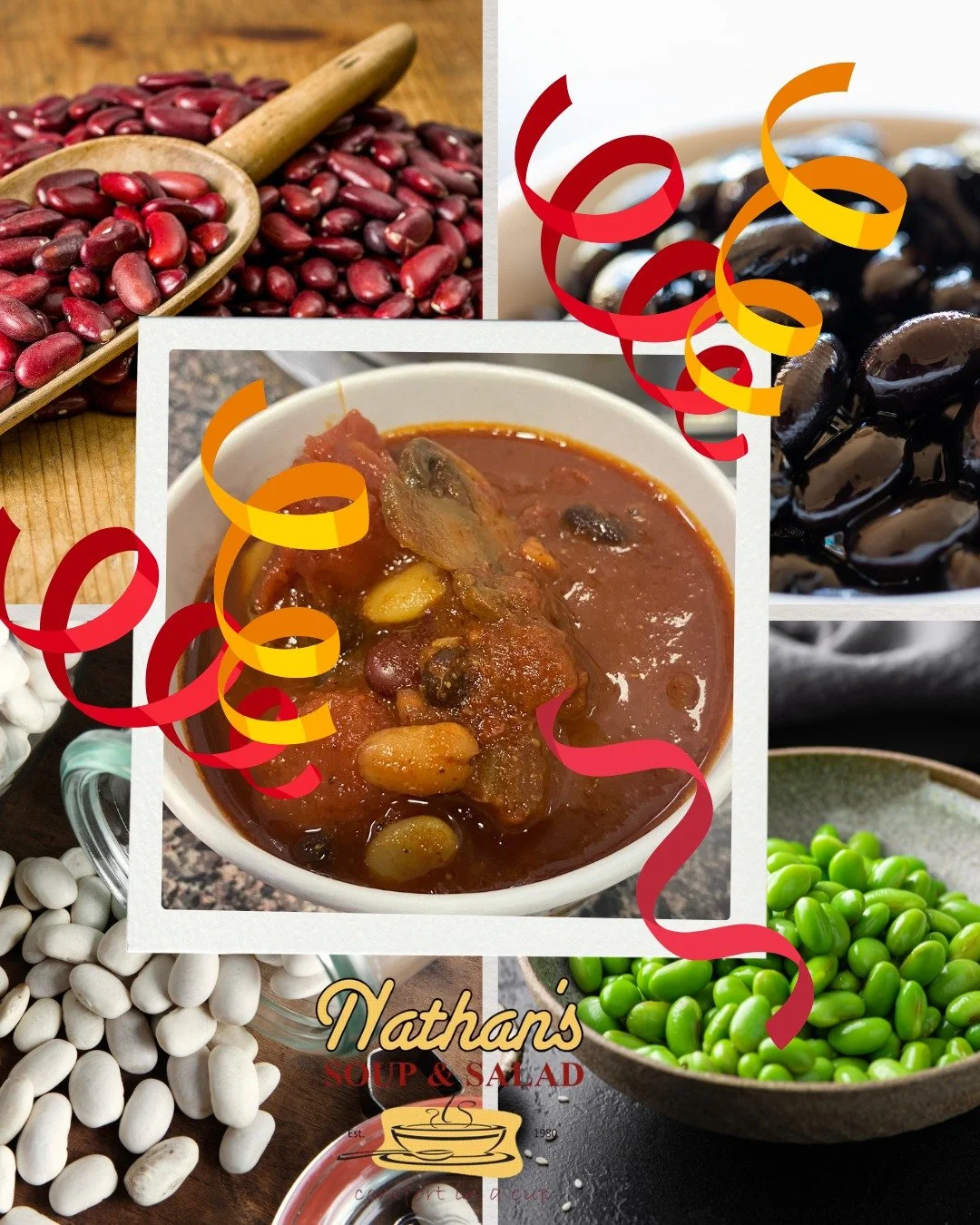 It's a Park-Ave Throwback Thursday! Four Bean Chili is back &mdash; zesty, hearty, vegan, and loaded with flavor. We may not be on Park Ave anymore, but we're still serving the classics you love!

Visit www.nathanssoup.com for hours, locations, our c